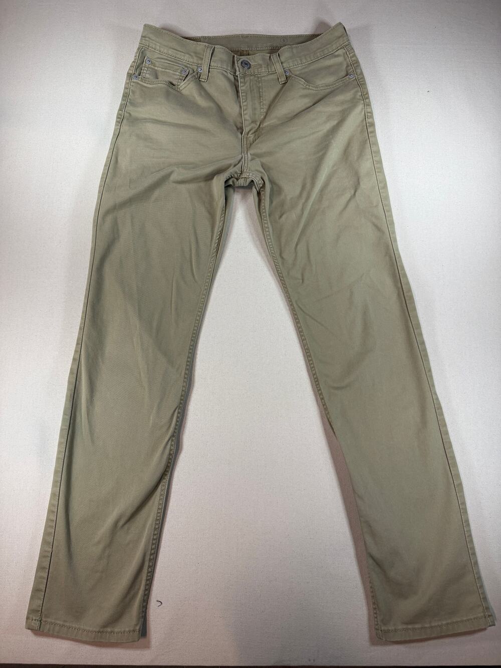 Levi's 511 Slim Fit Pants Mens 32x34 Khaki All Seasons Tech Stretch Chinos
